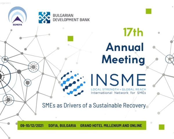 BSMEPA And BDB Will Host The 17th Annual Meeting Of INSME In Sofia On December 9-10