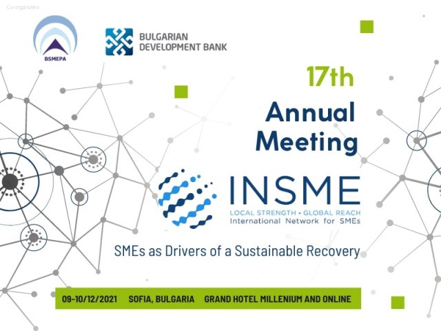 BSMEPA And BDB Will Host The 17th Annual Meeting Of INSME In Sofia On December 9-10