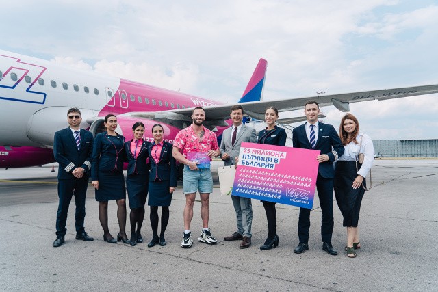 Wizz Air Reached 25 million Passengers In Bulgaria